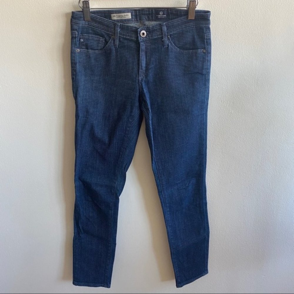 AG Adriano Goldschmied Skinny Polka Dot Jeans
